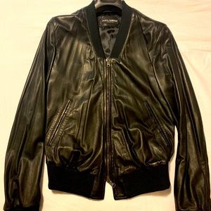 Men’s Dolce & Gabbana leather bomber